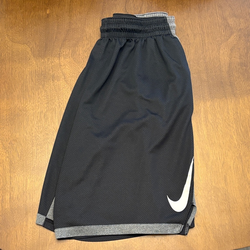 Nike Black and Gray Sports Shorts